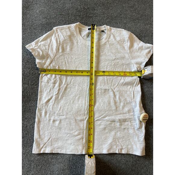 ATM Anthony Thomas Melillo Slub Jersey Schoolboy Tee White Silver L NWOT (Read) - Picture 7 of 9